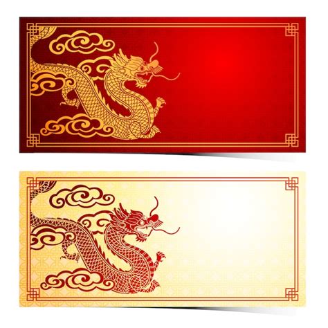 Premium Vector Chinese Dragon Template