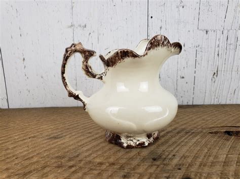 Vintage Rose Flower Creamer Pitcher Floral Ceramic Cream Jug Etsy