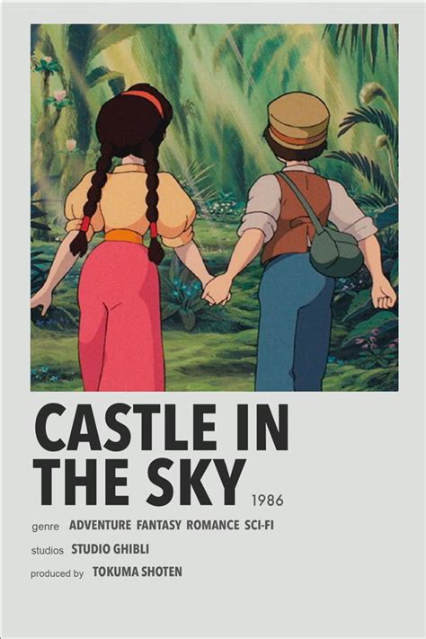 Castle In The Sky Studio Ghibli Poster Castle In The Sky Japanese