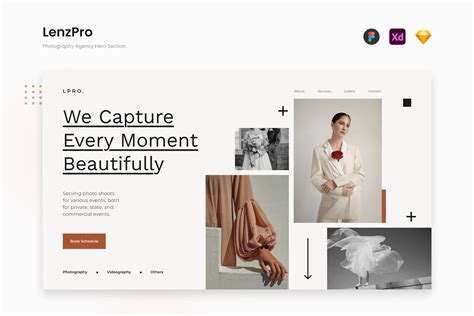 Photography Agency Hero Section Graphic By Peterdraw Creative Fabrica