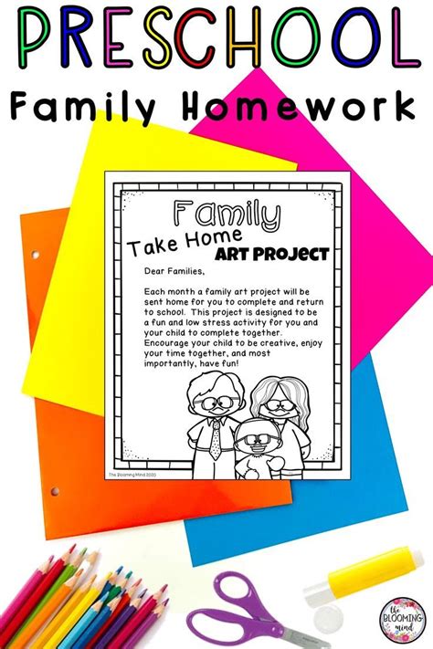 Monthly Take Home Art Projects For Preschool Or Kindergarten