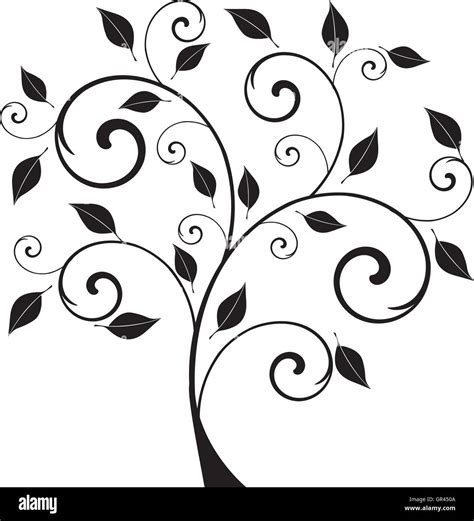 Vector Illustration Of An Abstract Tree Stock Vector Image And Art Alamy