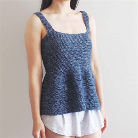 Easy Peplum Tank Top Free Crochet Pattern Video For The Frills