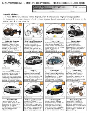 Remplissable En Ligne Histoire De L Automobile Fax Email Imprimer