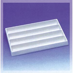 PIPETTE TRAY 420 X 300 X 40 POLYVINYL CHLORIDE PVC EA