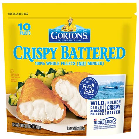 Save On Gorton S Crispy Battered Fish Fillets 10 Ct Frozen Order