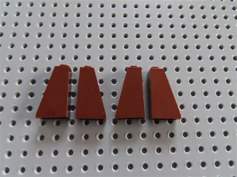 Lego 4 x Dachstein Stütze 4460 75 2x1x3 rotbraun reddish brown eBay