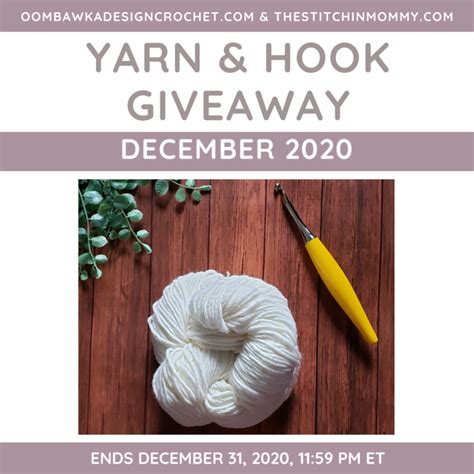 July Yarn And Crochet Hook Giveaway