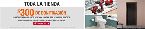 Promo Home Depot Banorte De De Bonificaci N En Compras De