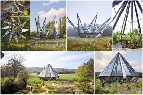 Glasshouse At The Woolbeding Gardens In West Sussex England Designed