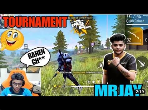 Mr Jay Yt Omg Reaction In Tournament Free Fire Esports Pahadi Gaming