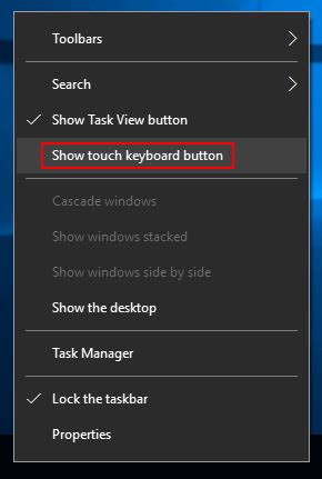 How To Show Touch Keyboard Button On Taskbar In Windows Hot Sex Picture