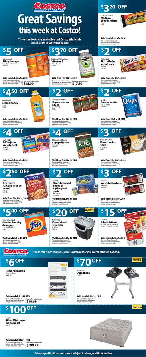 Costco Instant Savings Coupons: Feb. 8 – 14, 2010 | Canadian Freebies ...