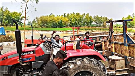 Mahindra Arjun 555 Di Pulling Loaded Trailer Of Sugarcane Sonalika 750