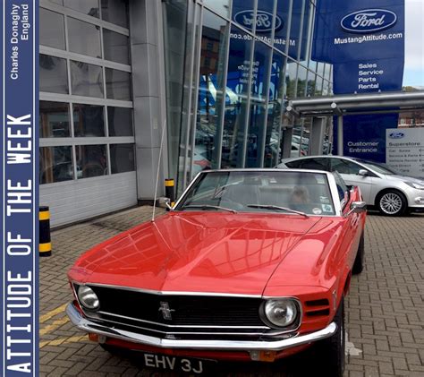 Red 1970 Ford Mustang Convertible