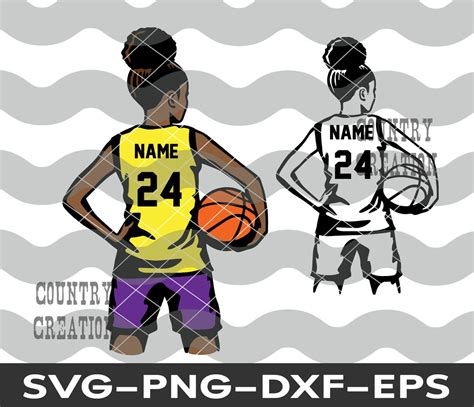 Layered Basketball Girl Svg Basketball Shirt Customize Name Number