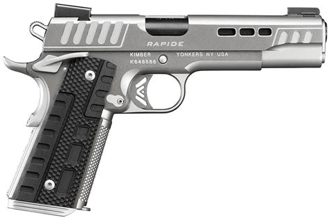 Kimber Rapide Frost 10mm Stainless Steel 1911 With Match Grade Barrel