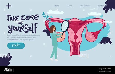 Female Menstrual Cycle Landing Page Female Doctor Tracking Menstrual