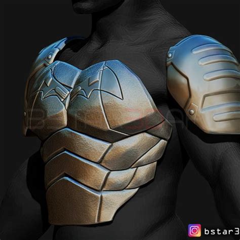 Stl File Batman Armor Batman 2021 Robert Pattinson 3d Print Model・3d Printer Design To