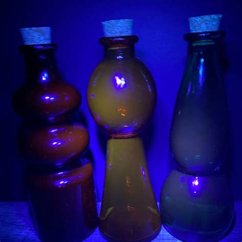 Glass That Glow Orange Under Uv Light Etsy