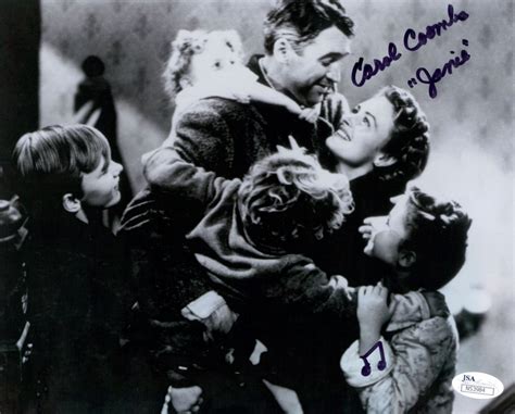 Carol Coombs Signed "It's a Wonderful Life" 8x10 Photo Inscribed "Janie ...