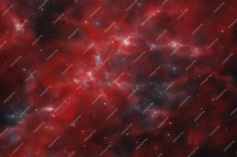 Premium AI Image | Dark red outer space view artwork