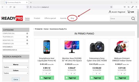 Aggiungere Un Area Blog Al Sito Ecommerce Ready Pro Manuale Utente