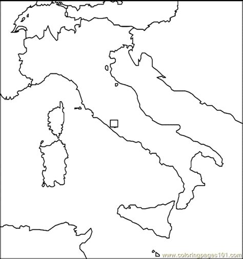 Italy 4 Coloring Page Italy Map Worksheets Map Worksheets