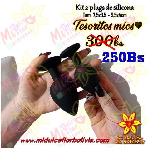 Kit Plugs De Silicona Sex Shop Mi Dulce Flor Bolivia