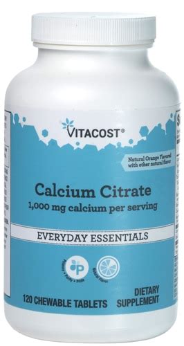 Vitacost Calcium Citrate Orange Vanilla Mg Calcium Per Serving