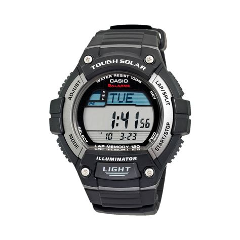 Casio Mens Classic Tough Solar Digital Chronograph Watch Ws220 1ak Casio Casio Tough Solar