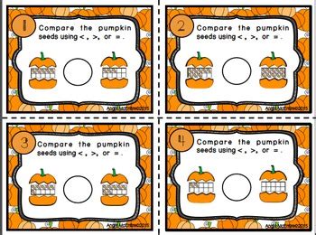 Fall Number Sense Task Cards Set Of By Speakright Tpt