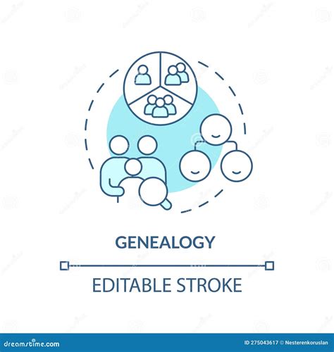 Genogram. Family Tree Chart. Simple Diagram Showing Family Members ...