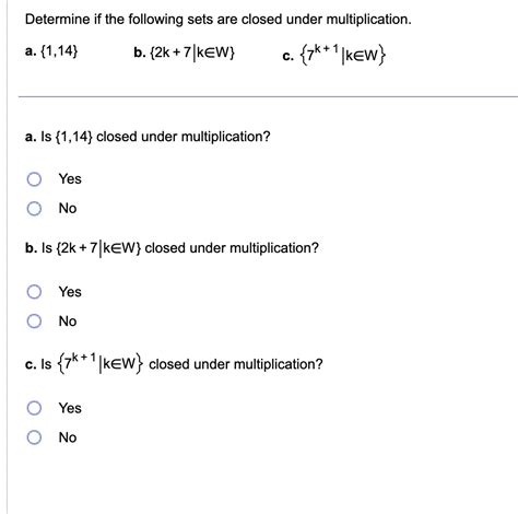 Answered Determine If The Following Sets Are… Bartleby