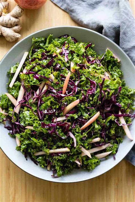 Simple Kale Salad - Green Healthy Cooking