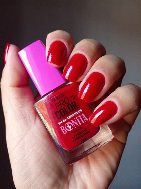 Cor Vermelho Afrontosa Avon Pro Color 10ml Esmalte De Unhas