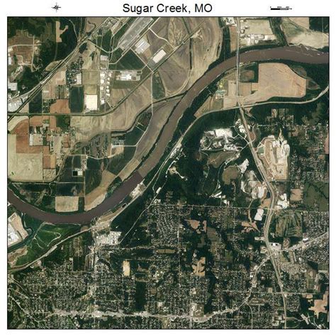 Aerial Photography Map Of Sugar Creek Mo Missouri