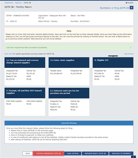 Guide To File Gstr 3b On Gst Portal