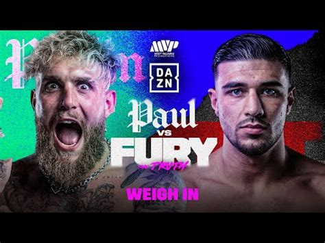 JAKE PAUL VS. TOMMY FURY WEIGH IN LIVESTREAM - The Global Herald