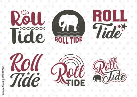 Roll Tide SVG Bundle, Elephant Svg, Alabama Crimson Svg, Alabama Svg ...