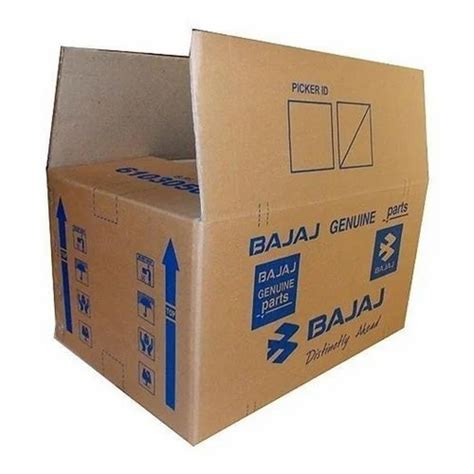 Brown Rectangular 5 Ply Printed Corrugated Packaging Boxes At Rs 15