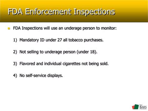 PPT FDA Enforcement Inspections PowerPoint Presentation Free