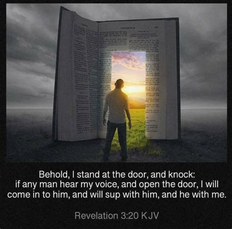 Revelation 320 Kjv Behold I Stand At The Door And Knock If Any