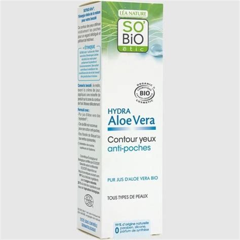 SO BIO Gel Contour Des Yeux Aloe Vera 15ml Achat Vente Contour Des