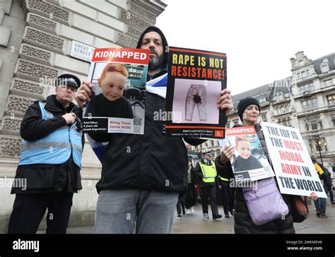 London Uk 21st February 2024 The Divisions Outside Parliament