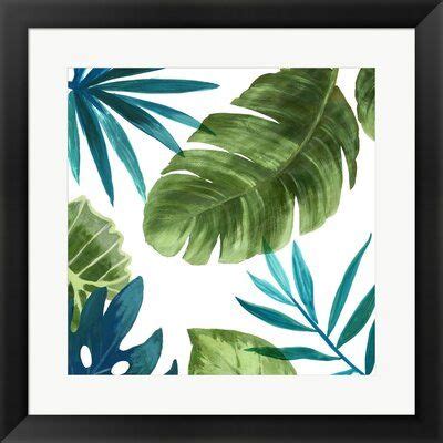 Bay Isle Home Tropical Leaves II By Asia Jensen Framed Wall Art Paper