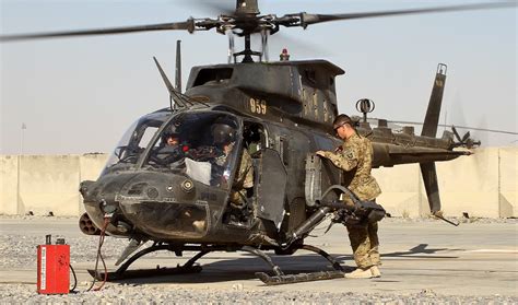 U S Army Oh D Kiowa Warrior Armed Reconnaissance Helicopter At