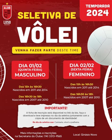 Seletiva Do V Lei De Base Da Luso Portal Luso Esporte Lazer