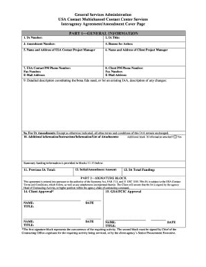 Fillable Online Gsa Iaa Gsa Form Fax Email Print PdfFiller