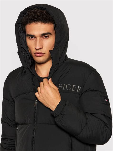 Tommy Hilfiger Daunenjacke High Loft Mw Mw Schwarz Regular Fit